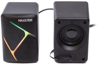 Акустика Maxxter CSP-U004RGB 2.0 (6 Bт) (подсветка) Black