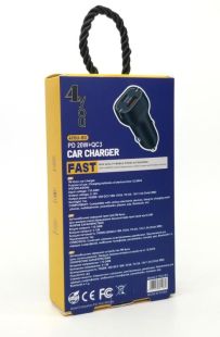 АЗП 4you B3 (PD20W + QC3 18W, Fast Charger, 2 USB, 3.6-12V) black (від10шт - 10%)