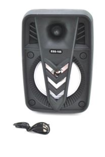 Портативна колонка ESS-105 (USB+SD+Bluetooth+FM+адаптер від мережі+1-динамік) Black