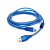 Usb-cable V3/Mini USB 1.5m (силиконовый,феррит) Blue