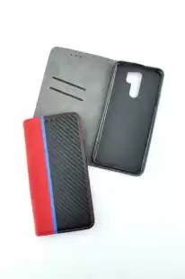Flip Cover for Xiaomi Redmi 10C Carbon Red/black ( 4you )