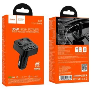 FM модулятор HOCO E87 Black