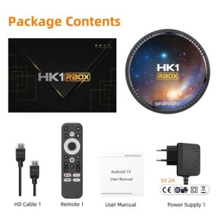 Smart TV HK1 RBOX -W2T IR control 4/32GB (AmlogicS905W2, ARM® Cortex™ A35 MP2 GPU, Android 11)