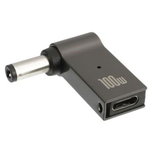Адаптер для заряджання ноутбуківType-C-DC 5.5-2.1 100 W (М) 47106 - Ціна Тижня!