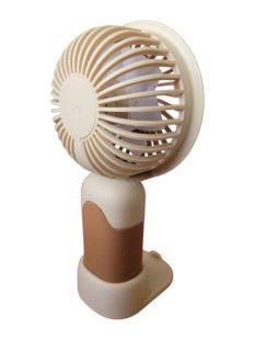 Вентилятор ручний MINI FAN SD-300 (підставка, 3 режими) Brown