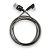 Usb-cable Micro USB 4you Vazi ( 2000mah, метал, 90град, чорний )