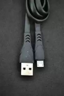 Usb-cable Micro USB 4you Sula black ( 2.4A, Silicon )