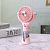 Вентилятор ручний SPRAY FAN LX633Y (зволожувач, підставка для телефону, 3 режими, Type-C) Pink