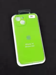 Чохол iPhone 14 Silicon Case original FULL Camera № 31 lime green ( 4you )