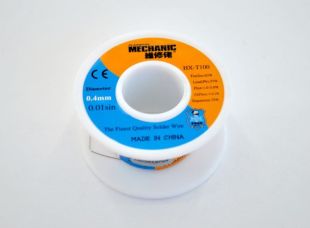 Припій котушка MECHANIC HX-T100 0,4 мм, 55 гр, Sn 63%, Pb 37% (M) 