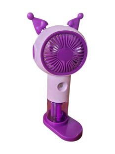 Вентилятор ручной SPRAY FAN LY-5088 Violet  (увлажнитель, подставка для телефона, 3 режима, Type-C)