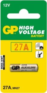 Батарейка GP 27AF-2C5 Alkaline MN27, для ПУ (5 в блістері) 