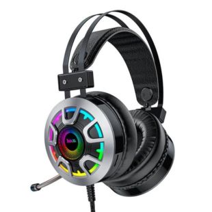 Гарнитура HOCO ESD05 (микрофон,подсветка) (Мониторы) Black