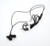 Гарнитура 4you LEPUS (оплетка Snake) black