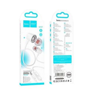 Гарнитура HOCO M107 (микрофон,круглый шнур) White