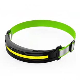 Фонарик налобный LED T128  COB, 250 1m,АКБ встроенный 700 mAh, Type-C, 4 режима,black (М)