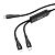 Cable 2 in 1 Type-C/Type-C+Type-C HOCO U102 3A 1.5m Black