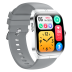 Годинник Smart Watch 4you VIBE (1.95",AMOLED 410*502,VA,300mAh,Дзвінки, Metal,12мес гарант) Silver/Grey