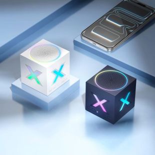 Портативна колонка BOROFONE BR101 Rubik (Bluetooth 5.4, RGB) White