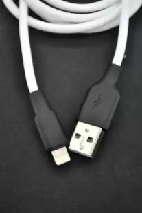 Usb-cable iPhone 5 4you Dnister white (2.4A, Silicon Perfect) 