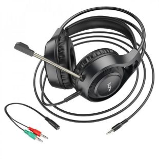 Гарнитура HOCO W106 (микрофон) (Мониторы) Black
