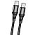 Cable Type-C/Type-C HOCO X50 100W 2m (круглий) Black