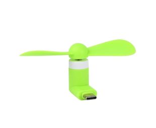 Вентилятор мобільний Type-C Green (М)