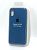 Чехол iPhone X/XS Silicon Case original FULL №36 saphire (4you)