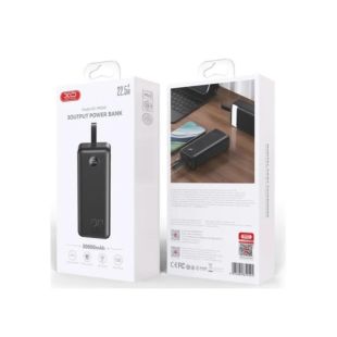 Power Bank 30000mAh XO PR240 USB-C 20W/USB-A 22.5W Black