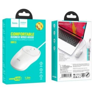 Мышь проводная HOCO GM13 White