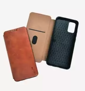 Flip Cover for Xiaomi Redmi Note 12Pro DDU Premium Dark brown ( PU Шкіра ) ( 4you )