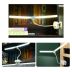 LED настільна USB лампа гнучка, подвійна, 1 акумулятор + прищіпкою біла (М) - Ціна Тижня!