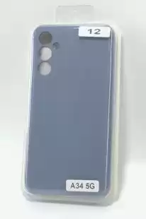 Чохол Samsung A34(5G) Silicon Original FULL №12 Charcoal grey (4you)