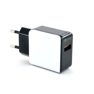 МЗП 4you A40 (18W, Fast Charger QC 3.0, 5V / 3A, 9V / 12V-1.5A, 1USB) black / white
