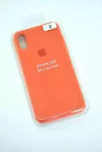 Чохол iPhone X/XS Silicon Case original FULL № 2 persimmon ( 4you )