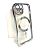 Чехол iPhone 15 Silicon Case Shining Full Camera with MagSafe Silver "Акционная цена"
