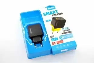 МЗП-USB Sertec ST-1050 18W / 3.0A 1 Usb (Quick Charge 3.0) Black