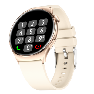 Годинник Smart Watch 4you SPACE (1.43 AMOLED, Дзвінки, ліхтарик, aluminum, 12міс гар) PURE GOLD - Новинка!