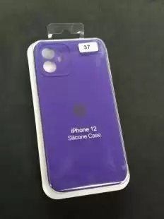 Чохол iPhone 12 Silicon Case original FULL Camera № 37 ultra violet ( 4you )