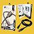Usb-cable iPhone 5 4you Dnister black (2.4A, Silicon Perfect) - Нова упаковка!