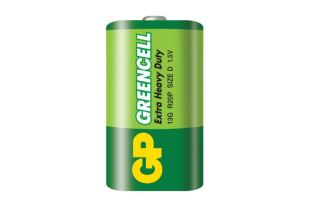 Батарейка GP 13GEB-2S2 сольова R20, D Greencell (20 в упак.) 
