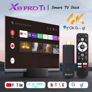 Smart TV X88 Pro T1 2/16GB (RK3518, Android 14, 4Core 64bit, 2.4G+5G+BT, VF)