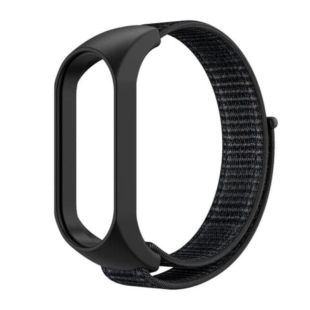 Ремешок на браслет фитнес Xiaomi mi band 3/4 Velcro Black