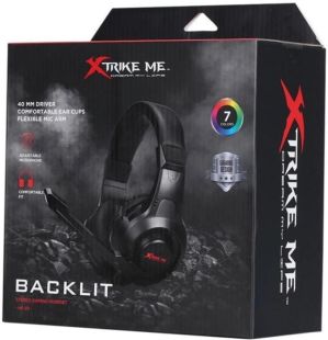 Гарнитура XTRIKE ME HP-311 (микрофон, мониторы,LED) Black