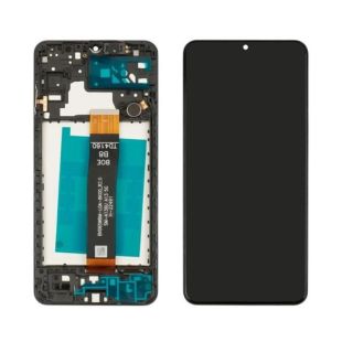 LCD Samsung A04s/A047 (2022)/A136 з чорним тачскрином + корпусна рамка Service Pack (M)