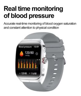 Часы Smart Watch 4you VIBE (1.95",AMOLED 410*502,VA,300mAh,Звонки,Metal,12мес гарант) Silver/Grey