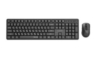 Беспроводной комплект Gembird KBS-WMS-01-CYRL (USB, мультимедийный) Black