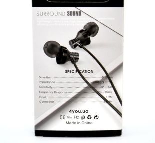 Гарнітура 4you LEPUS (оплетка Snake) black