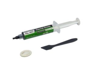 Термопаста в шприце Relife RL-407 чёрная 20g теплопров 6 W/mK (M) 