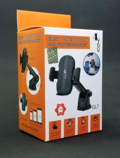 Holder 4you GL7 Black ( висувна ніжка, присоска, класичний кріплення, карбон, РРЦ - 234грн )